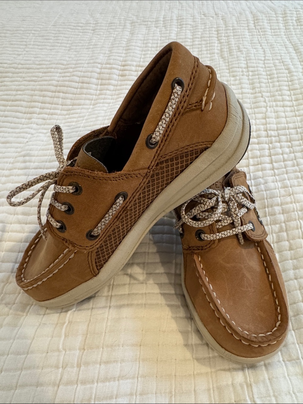 Sperry Brown Kids 2-Eye Boat Shoes